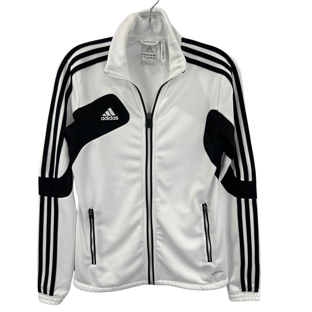 Adidas Climacool Full Zip‎ Track Jacket 3 Stripes Boys Youth XS ( 7-8 Years)